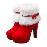 chaussure noel bebe garcon Confortable pour porter et marcher longtemps. Convient pour l'hiver les jours froids.