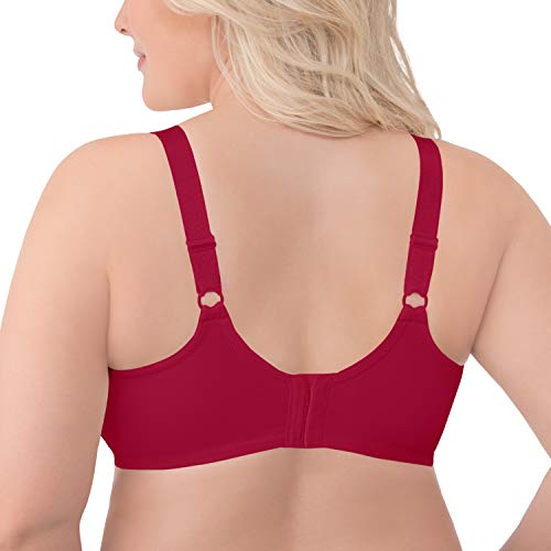 Image of Vanity Fair Women's Full Figure Beauty Back Smoothing Bra with Lace, 4-Way Stretch Fabric, Lightly Lined Cups up to DD