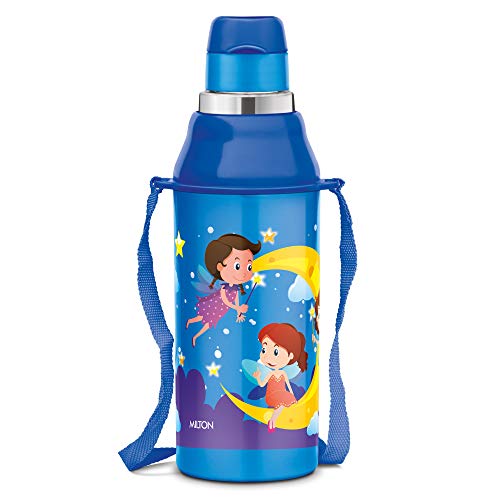 Milton Kool Steelight 404 Insulated School Kids Bottle with Inner Steel, 420 ml, Blue