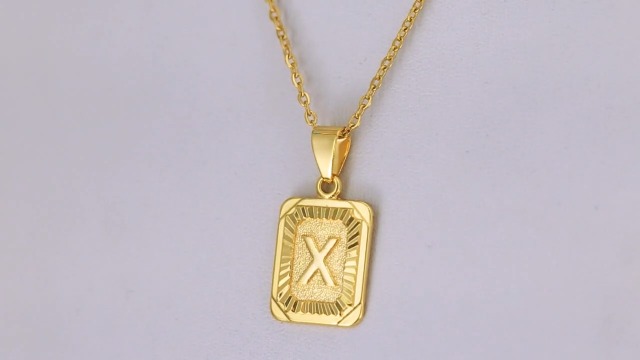 Amazon.com: Trendsmax Mens Womens Yellow Gold Plated Initial