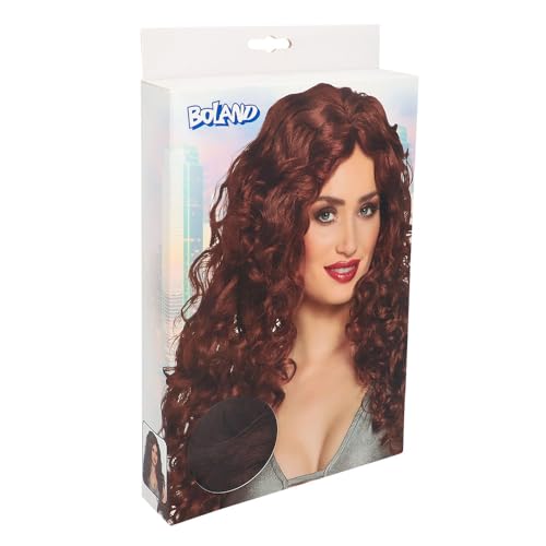 Perruque ondulée longue rousse pour femme au style naturel et taille unique - 2