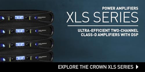 Crown XLS1002 Two-Channel, 350-Watt At 4Ω Power Amplifier thumb #6