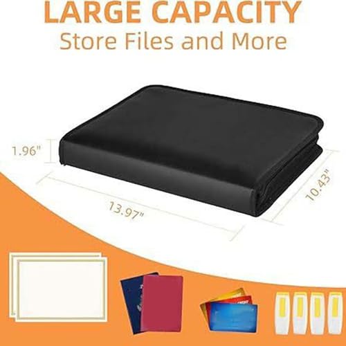 Classeur extensible ignifuge et imperméable grand format multi-poches