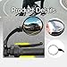 Menolana 2 Pieces Bike Mirror Accessories Sturdy High Definition for 2-2.4cm Diameter Handlebar Rotatable Bicycle Rearview Mirror, Round