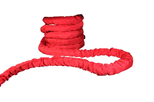 Battle Rope/Corde de Bataille/Corde d'entrainement - 15 m x 38 mm ou 15 m x 50 mm/Noir ou Rouge/Idéal pour l'entraînement de Force – Image 6