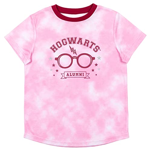 Harry Potter Gryffindor Hufflepuff Ravenclaw Slytherin Girls Pajama Shirt and Shorts Sleep Set Little Kid to Big Kid3