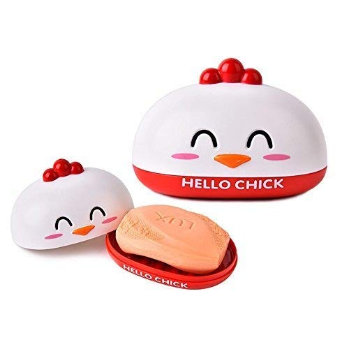 Flywind Soap Dish Holder for Kids, Bathroom Soap Stand Chick Soap Holder Cartoon Plastic Soap Dish Plate Soap Boxs Bathroom Accessories (Pink) (B0BX667493) Amazon Price History, Amazon Price Tracker