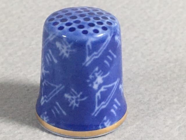 Amazon.co.jp: 深川製磁 染付指貫 シンブル 「深川マーク」 極 箱付e