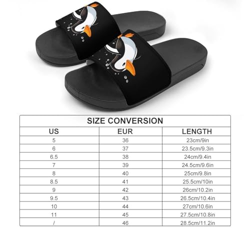 Cute Penguin Women's House Sandals Non Slide Bathroom Beach Slippers for Men2