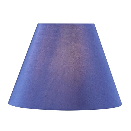 Image of Aspen Creative 32137 Transitional Empire Shape Spider Construction Lamp in Berry Blue, 6 inch Top x 12 inch Bottom x 9 inch Slant Height