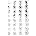 Gojewen – Gojewen 32stk Piercing Kugeln 1,2mm Silber Ersatzkugel Perle