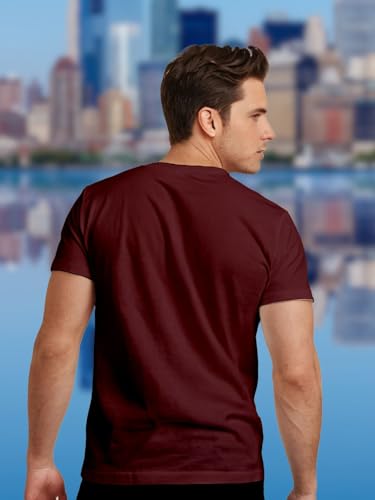 Image of Roads to India T-Shirt for Men - 100% Cotton Ladakh Motorcycle Rider Half Sleeve Round Neck Graphic Print | Regular & Oversized Fit | 180 /220 GSM | S-5XL | Black, Navy Blue, Maroon, Olive, Red, White
