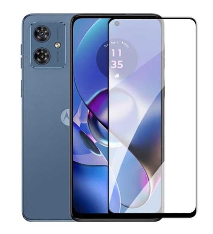 Image of Edge To Edge Screen Protector Tempered Glass For Moto G64 5G / Motorola G64 5G / Moto G54 5G With Easy Installation Kit