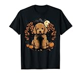 Pumpkin Golden Doodle Costume on Goldendoodle Halloween T-Shirt