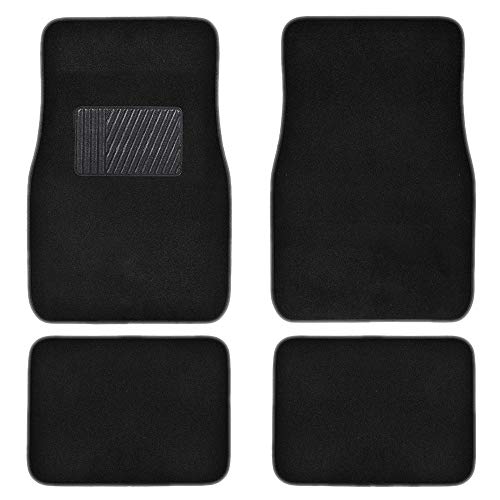 Motor Trend Premium Inter-Lock Backing Carpet Car Floor Mats - Front & Rear, Thick & Durable Auto Protection, Fits Most Cars Truck SUV Coupe Sedan