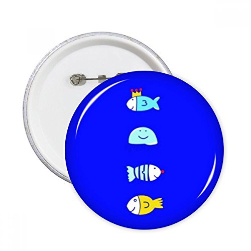 Broches rondes méduse pour customiser un vêtement uni S