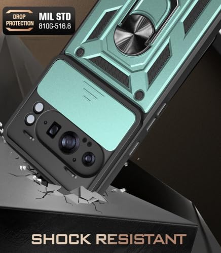 Accessoires Pixel9 coque rigide mince avec anneau et verre trempé écran