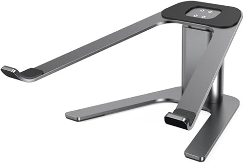 Soporte portátil de aleación de aluminio de 11 a 18 pulgadas para computadora portátil con base portátil para soporte de computadora antideslizante