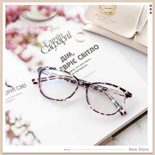 Image of Madison Avenue Blue Light Blocking Glasses Lightweight Computer Game Eyeglass,Anti Eyestrain & UV Glare