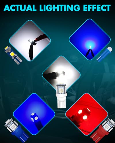 52 piezas kit luces LED para tablero y sockets miniatura 5
