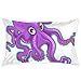 Produktbild heefan Kissenbezug 20x30 Zoll Cartoon Purple Octopus Einwohner der Meere Standard Kissenbezüge Hautfreundliche Poly