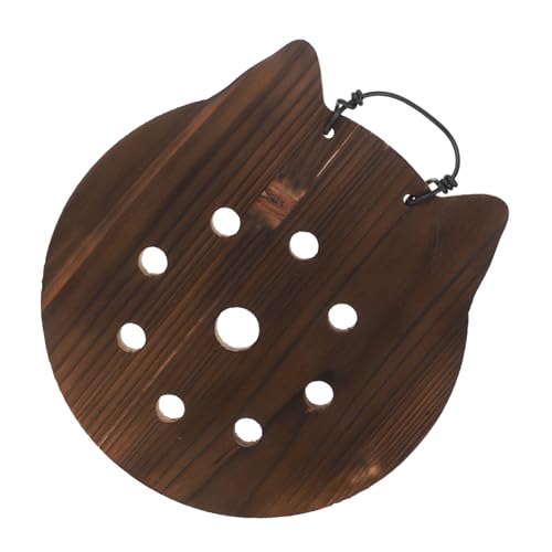 Milisten Scheda di piantagione di felci cornate Fiorna di felce sospesa montatura vegetale fioriera per piante decorative Fern Mount Board Fern Hanging Board Di legno Caffè