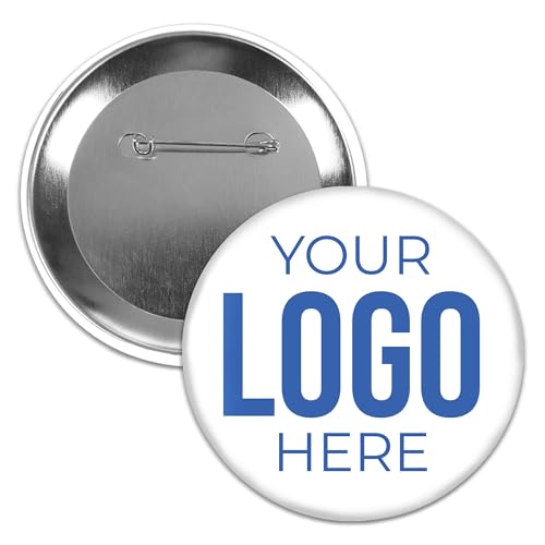 image for Big Dot of Happiness Custom Business Logo Company Button, 3-inch Perso