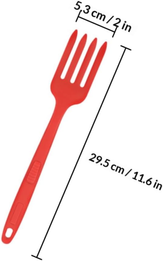 2pcs Silicone Pasta Fork Kitchen Utensil Lightweight Portable