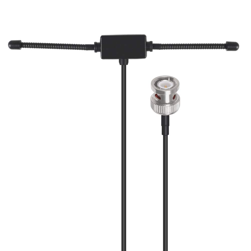 ACEIRMC VHF UHF Car Truck Police Scanner Adhesive Mount Antenna, Compatible with Uniden Bearcat Whistler Radio Scanner, BNC Male Connector, 3m Cable, Black