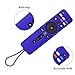 CHUNGHOP Portable Electronic Device Cover for VIZIO XRT260 Remote, Upgraded-Blue Silicone Remote Case with Lanyard