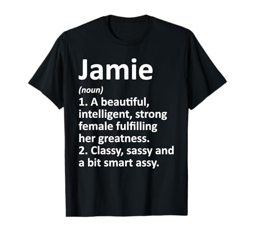 JAMIE Definition Personalized Name Funny Christmas Gift T-Shirt