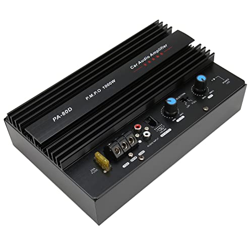 Fydun 1000W Car Power Amplifier Board Mono Subwoofer Amplifier Car Entertainment 12V – High Power Bass, Aluminum Alloy