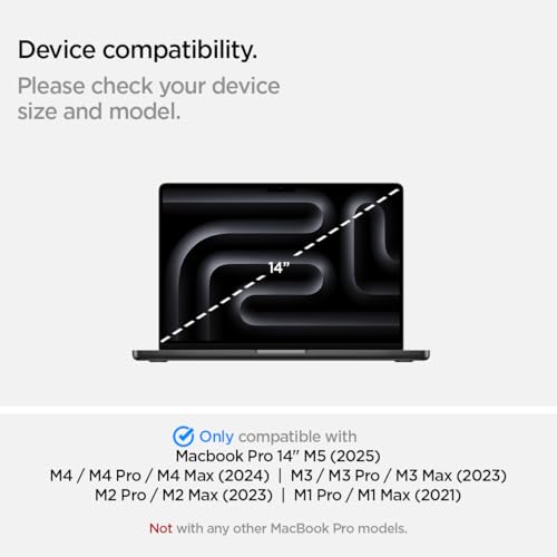 Spigen Privacy Filter Screen Protector [SafeView] designed for MacBook Pro 14 inch (M5 / M4 series / M3 series / M2 series / M1 series) - Thumbnail 2