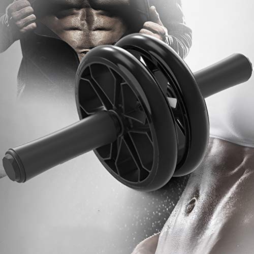 Wakauto Ab Roller Wheel, Kit de Rolos Ab 4 em 1 com Faixas de Resistência, Barras de Push Up, Alças