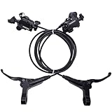 Tianeraus Mountain Bike Hydraulic Brake 2-Pistons, Left Front 1000mm Right Rear...