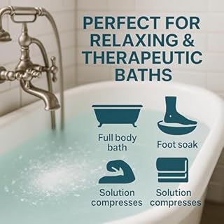 GiDeli Epsom sale da 1 kg in secchio – Sale Epsom per pediluvio rilassante e peeling del corpo – Sale da bagno rigenerante per i muscoli – Contiene magnesio adatto anche per la cura del giardino