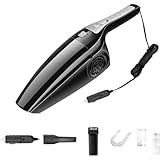 Plusieurs outils et ajustement : dispose d'un suceur plat et d'adaptateurs de brosse pour un nettoyage détaillé ; sa compatibilité élevée signifie qu'il fonctionne avec la plupart des prises de véhicule 12 V.