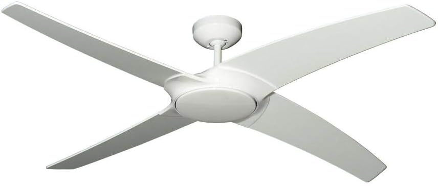 Starfire 56" Pure White DC Ceiling Fan with LED Light and Remote