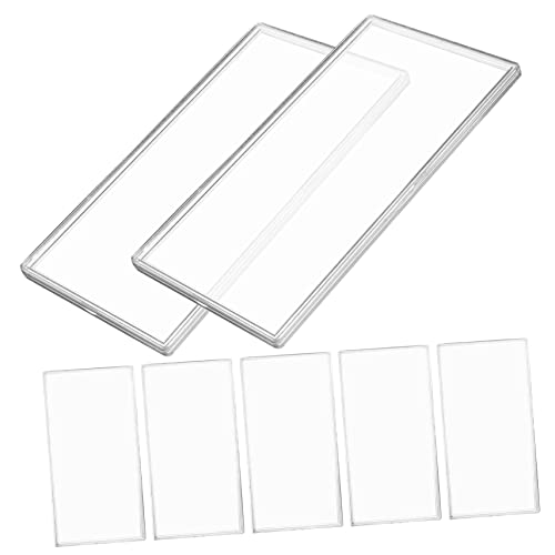 TEHAUX 10 protectores transparentes para billetes miniatura 1