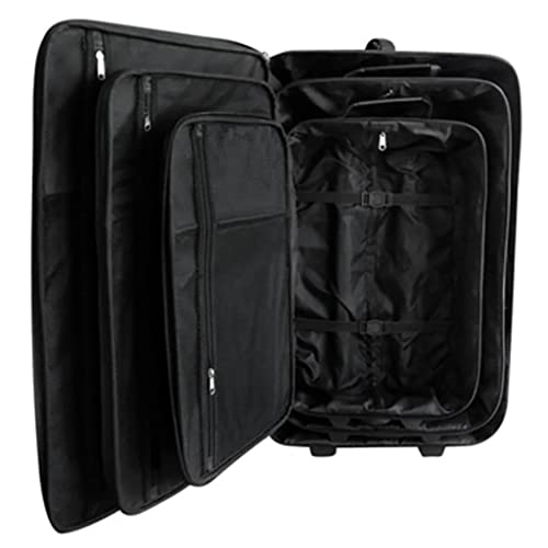 CHARMMA 5 Piece Travel Luggage Set Black3