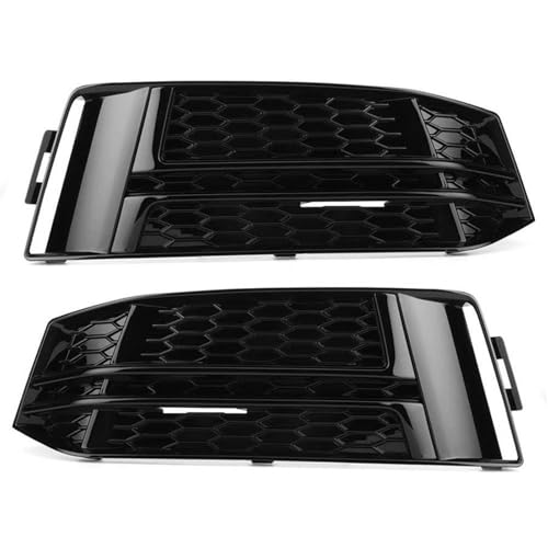 Couvercle de calandre pour Audi A4 B9 S-Line 2016-2018 noir brillant x2