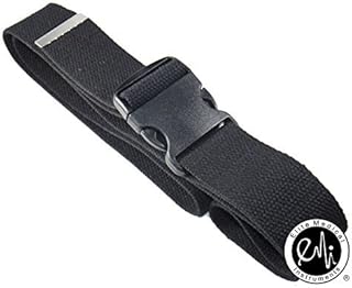 EMI 60" Black Gait Transfer Belt – Comfortable Cotton Belt with Plastic Buckle for Patients | Ideal Mobility Aid for Seniors, Patients, and Physical Therapy Use