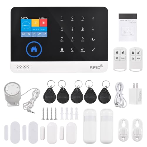 Tomshin WiFi GSM Sistema de segurança residencial sem fio Sistema de alarme de porta Telefone Tuya A