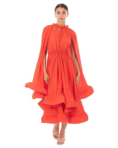 Robe de fête ample à volants CY pour briller lors d'un mariage estival