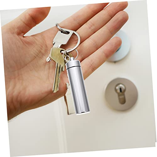 HEMOTON 9 Stück Frauen Für Zahnstocher Picknick Nadelhalter Legierung Zahnseide Schlüsselanhänger Spender Spitze Pille Männer Flaschen Träger Striker Kleine Aufbewahrung Survival – Bild 3