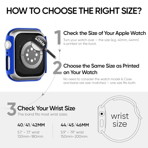 Image of Adorique 3-in-1 Compatible for Apple Watch Band 40mm 41mm 42mm 44mm 45mm 46mm, Soft Silicone Sport Strap for iWatch Series SE 10 9 8 7 6 5 4 3