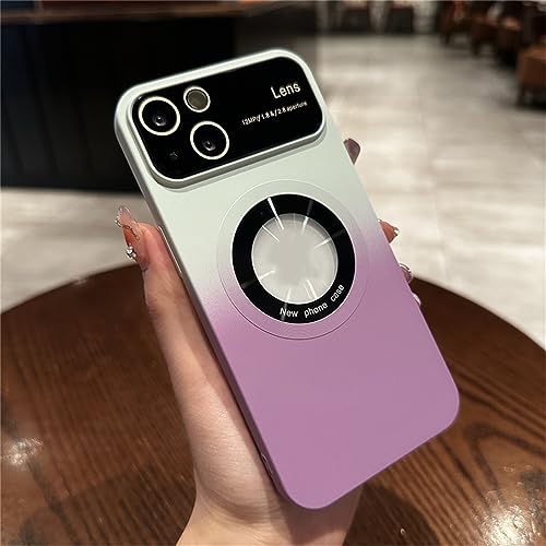 Étui pour iPhone 14 Pro blanc violet dégradé idéal pour le bureau