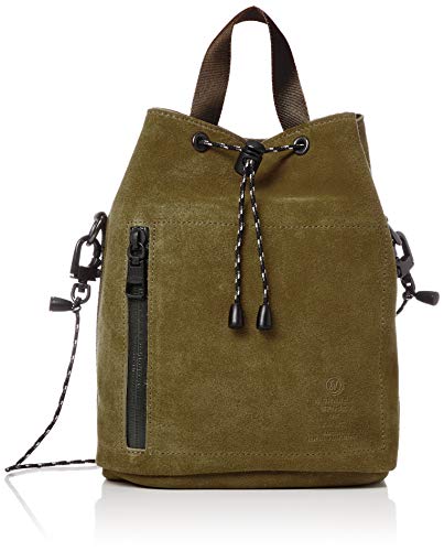 Assob Suede Drawstring Bag, Shoulder Bag, WATER PROOF SUEDE DRAW STRING BAG KHAAKI