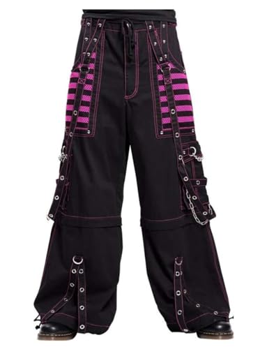 Bondage Rave Men Gothic Cyber Chain Goth Jeans Punk Rock Pant Trouser Steampunk Gothic Trouser2
