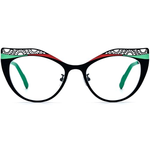 Image of FONEX Colorful Pure Titanium Glasses Frame Women Retro Round Eyeglasses